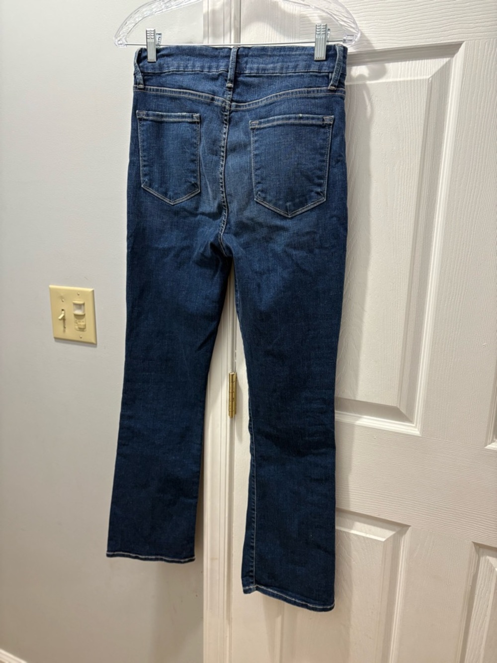 Frame Le Crop Mini Boot Jeans 29 Bagmore Wash Size 29 - Picture 3 of 6